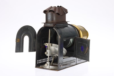 Lot 30 - Victorian Brass & Tinplate Magic Lantern