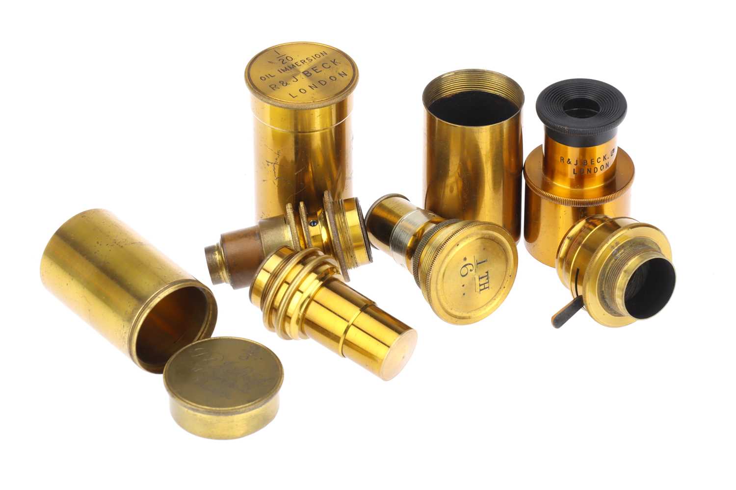 Lot 197 - Collection of Beck Microscope parts