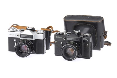 Lot 624 - Two Soviet 35mm SLR Cameras