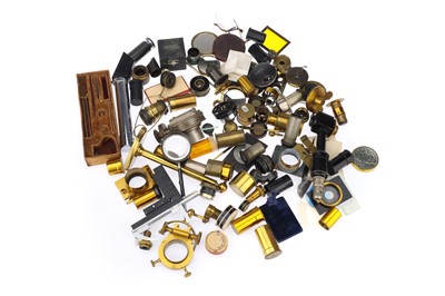 Lot 194 - A Large Collection of Microscope & Optical Instrument Spare Parts