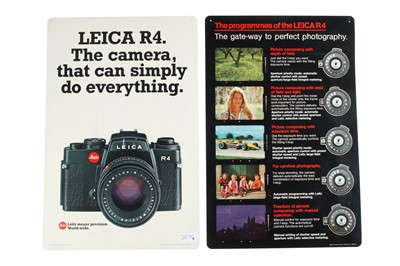 Lot 34 - Two Large Leica R4 Advertising Display Signs