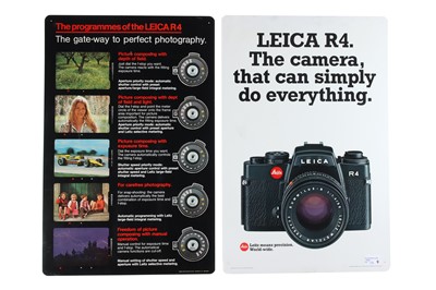 Lot 13 - Two Large Leica R4 Advertising Display Signs