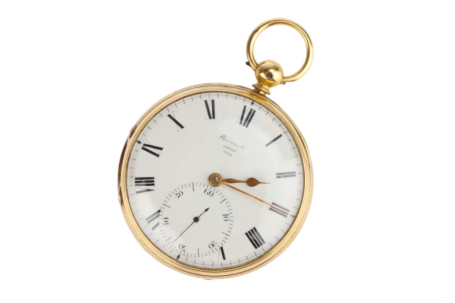 Lot 829 - An 18ct Gold Pocket Watch by Barraud