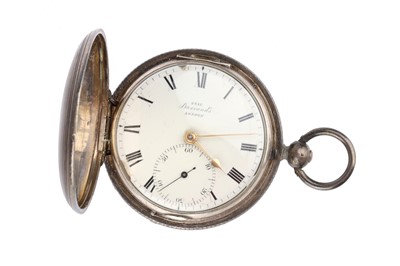 Lot 833 - A Full Hunter Pocket Silver Pocket Watch by Barraud