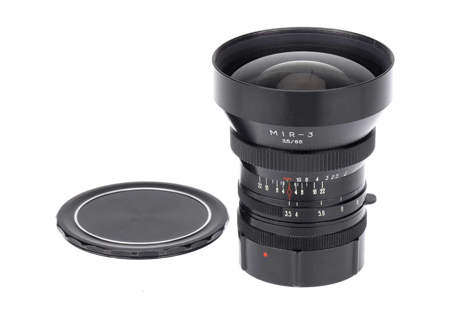 Format Camera Lens Lot 699 - A MIR 3 f/3.5 65mm Medium Format Camera Lens,