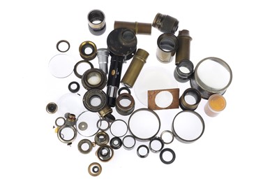 Lot 963 - A Selection of Lens Parts, Loose Optics, & Viewfinders