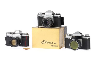 Lot 627 - Three Wirgin Edixa SLR 35mm Cameras