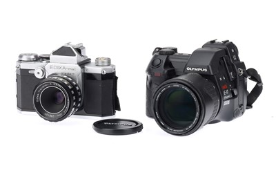 Lot 635 - A Wirgin Edixa-Mat Kadett and Olympus E-10 Cameras