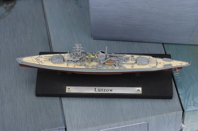 Lot 414 - Good collection of small scale model Warships