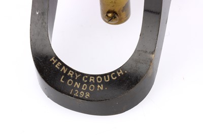Lot 177 - Crouch Monocular Brass microscope