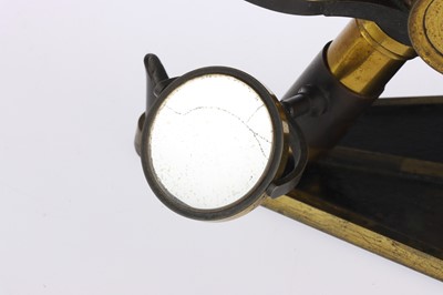 Lot 168 - R & J Beck Popular Binocular Brass Microscope