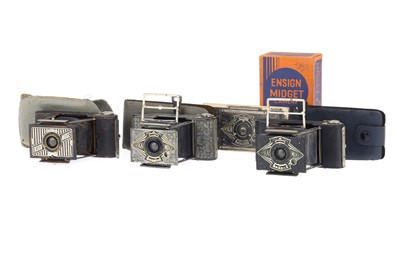 Lot 783 - Three Ensign Midget Miniature Cameras