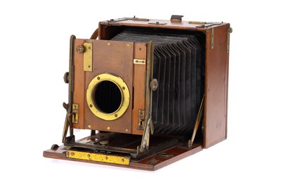 Lot 877 - A Tropical Sanderson Half Plate Field Camera Body