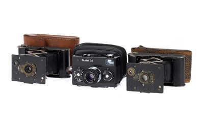 Lot 825 - A Rollei 35 and Vest Pocket Autographic Kodak Cameras