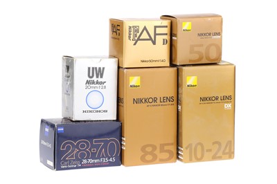 Lot 966 - A Selection of Empty Nikon Lens Boxes