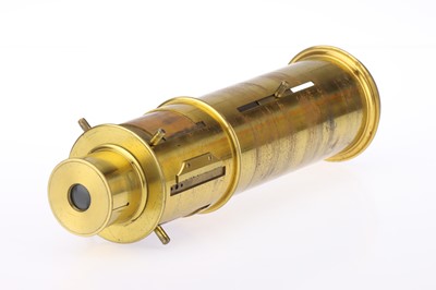 Lot 198 - A Large Mid Victorian Magic Lantern Projection Microscope