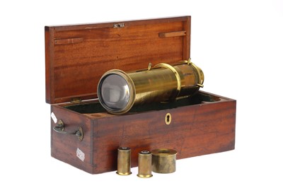Lot 198 - A Large Mid Victorian Magic Lantern Projection Microscope