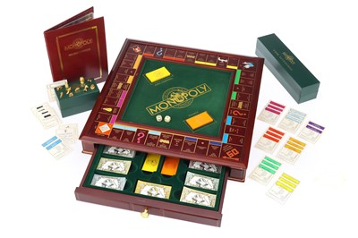 Lot 436 - A Monopoly Franklin Mint Collectors Edition Wooden Board Game