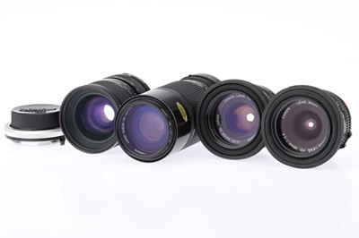 Lot 674 - Four Canon FD Mount Camera Lenses