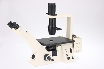 Lot 158 - Zeiss Axiovert 25 Inverted Trinocular Microscope