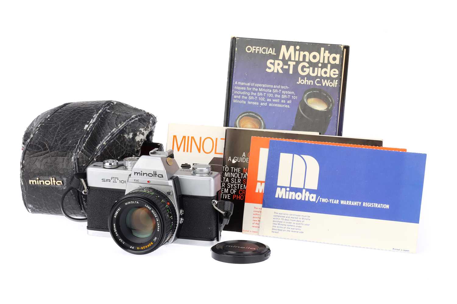 Lot 643 - A Minolta SRT 101 35mm SLR Camera,