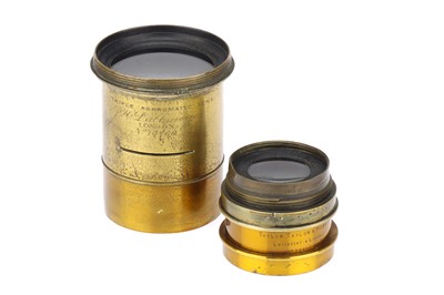 Lot 887 - A Taylor Taylor & Hobson and a J.H. Dallmeyer Brass Lenses