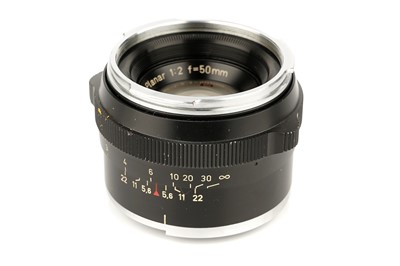 Lot 280 - A Carl Zeiss Planar f/2 50mm Lens