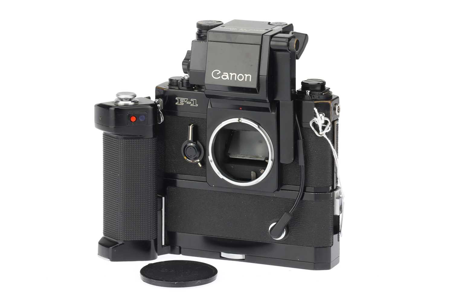 Lot 190 - A Canon F-1 SLR Body with Servo EE Finder and Motor Drive MF