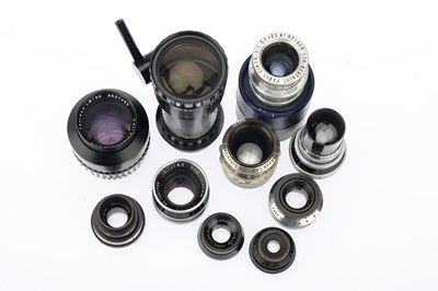 Lot 459 - A Selection of C Mount Cine Lenses