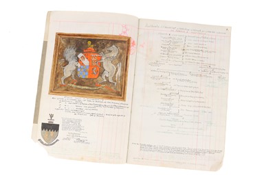 Lot 830 - A Scottish Album of Family Pedigrees and Coats of Arms