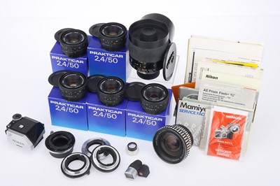 Lot 463 - A Selection of East German Lenses and Other Items