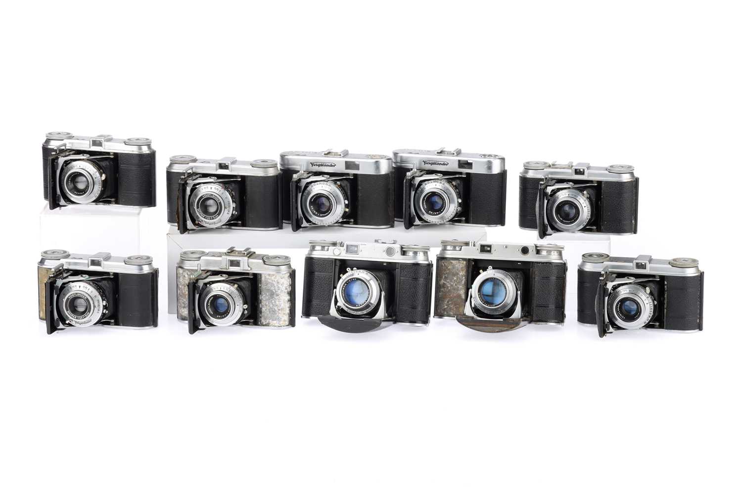 Lot 100 - A selection of Voigtlander Vito Folding 35mm Film Cameras