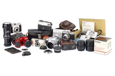 Lot 576 - A Selection of Cameras, Lenses, & Accessories