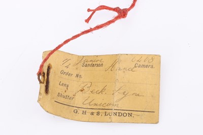 Lot 475 - A Houghtons Sanderson Junior Hand & Stand Camera