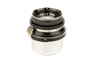 Lot 289 - A Carl Zeiss Jena Biotar f/2 40mm Lens