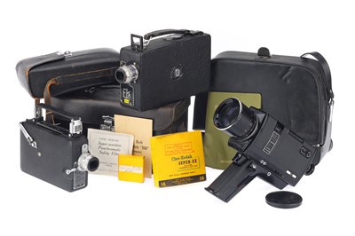 Lot 367 - Two Cine-Kodak 16mm Cameras and a Chinon Super 8 Camera