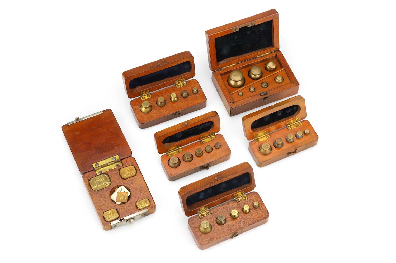 Lot 104 - 6 Small Sets of Weights