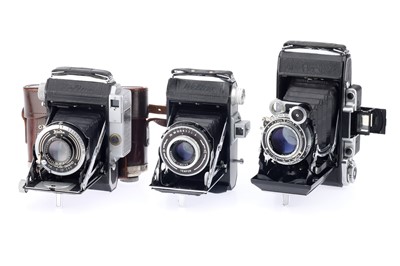 Lot 292 - Three Welta and Zeiss Ikon Folding Roll Film Cameras