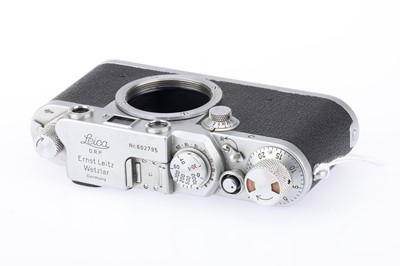 Lot 11 - A Leitz Wetzlar Leica IIIf Black Dial Rangefinder Body