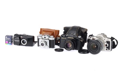 Lot 355 - A Mixed Selection of 35mm Film Cameras