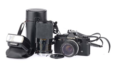Lot 212 - An Olympus OM2N MD SLR 35mm Camera