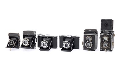 Lot 275 - A Selection of TLR and Zeiss Ikon Folding Cameras