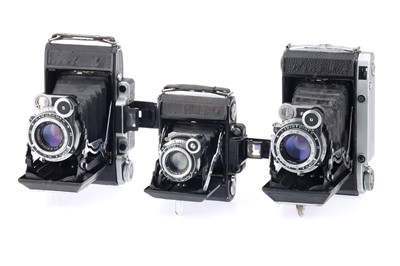 Lot 293 - Three Medium Format Rangefinder Folding Cameras