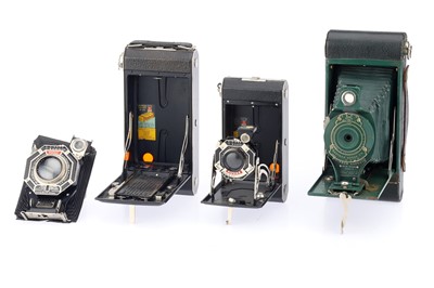 Lot 357 - Three Kodak Folding Roll Film Cameras