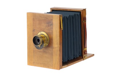 Lot 465 - A Good Home-Made 5x7 Folding Bed Large Format Camera