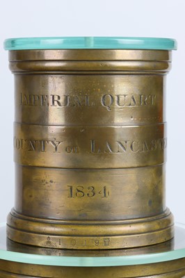 Lot 122 - County of Lancaster, Full Set of 11 William IV Imperial Standard Capacity Measures, 1834