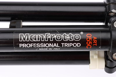 Lot 716 - A Manfrotto 055CB & 410 Geared Head Tripod Outfit