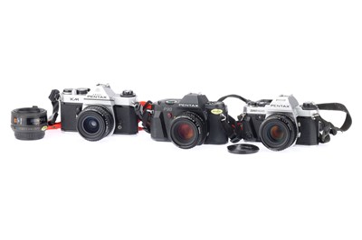 Lot 197 - A Selection of Various Pentax SLR Cameras