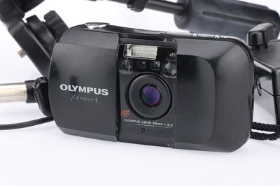 Lot 157 - A Black Olympus mju-1 Compact 35mm Camera