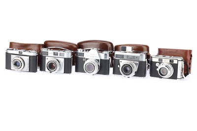 Lot 160 - A Selection of Five 35mm Kodak Cameras